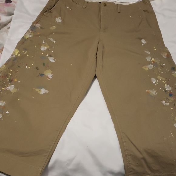 Ralph Lauren Pants - Ralph Lauren Khaki Chinos with Artistic Design